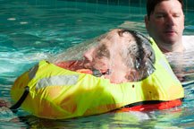 The Spinlock Deck Vest acts like a life boat for your head with a full head covering for heavy seas The Spinlock Deck Vest acts like a life boat for your head with a full head covering for heavy seas